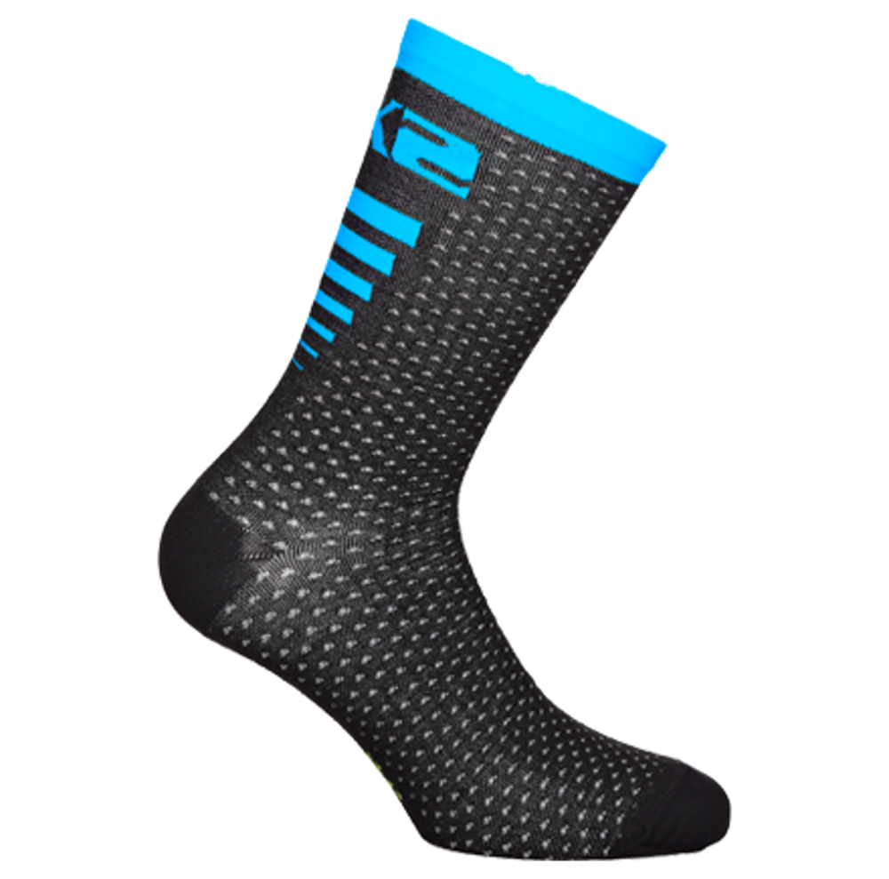 Picture of ČARAPE SIXS ARROW MERINO BLACK/LIGHT BLUE