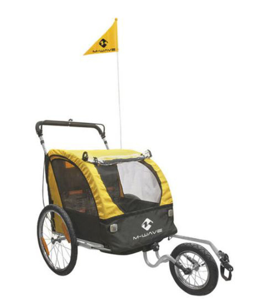 Picture of PRIKOLICA ZA BICIKL ZA DJECU MS BLACK/YELLOW 640046