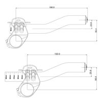 Picture of NASTAVAK VOLANA DEDA SUPERZERO TT CLIP-ON AL6061 BLACK