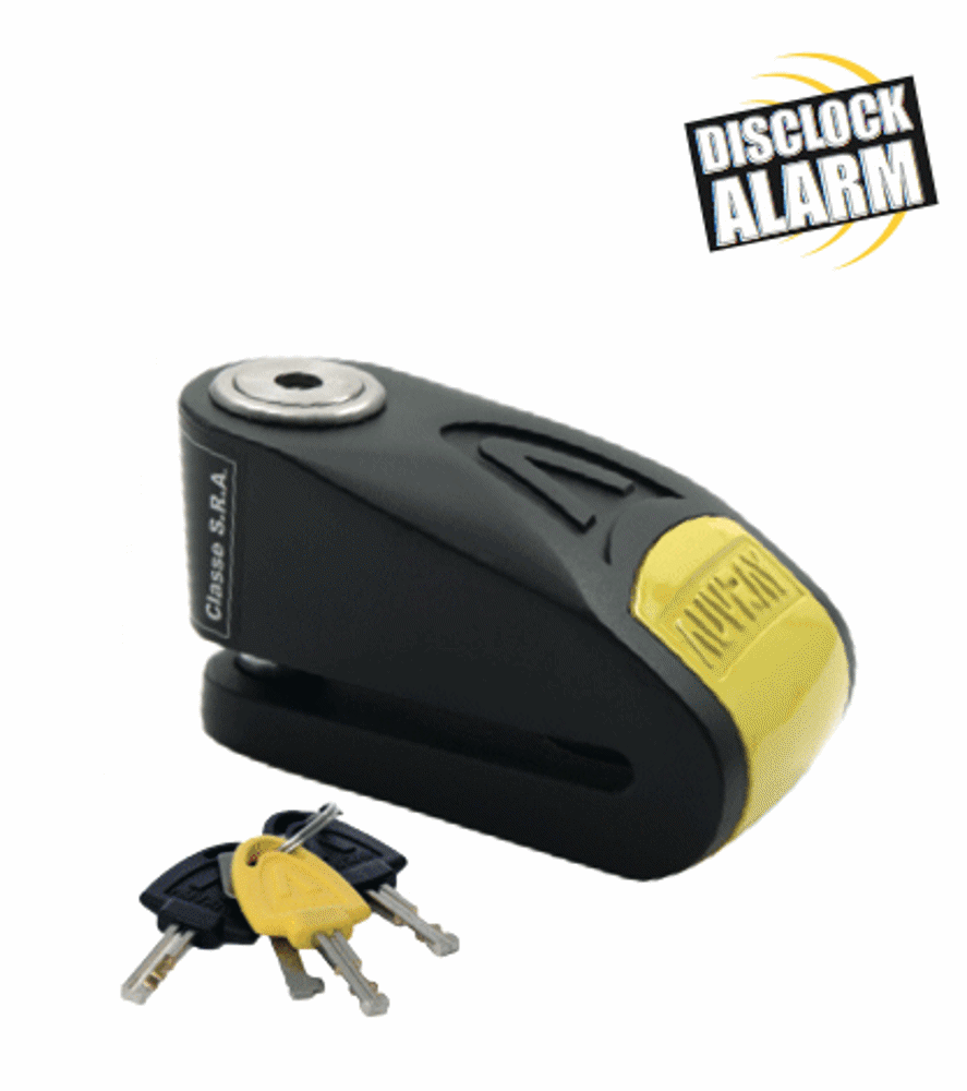 Picture of LOKOT ZA DISK AUVRAY B-LOCK ALARM 14MM YELLOW/BLACK
