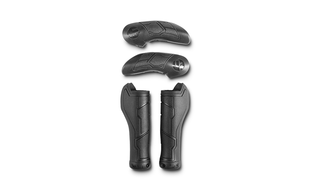 Picture of GRIPOVI CUBE NATURAL FIT ALL TERRAIN BAR ENDS MEDIUM BLACK 13113 S