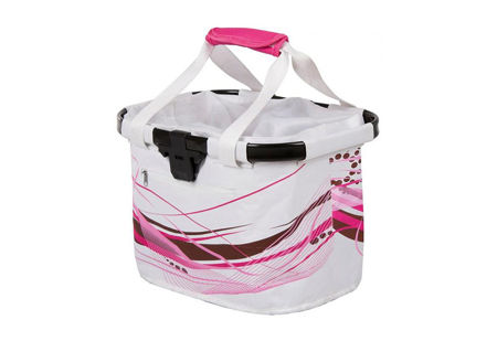 Picture of Košara prednja/torba s nosačem M-Wave White Fancy 20L