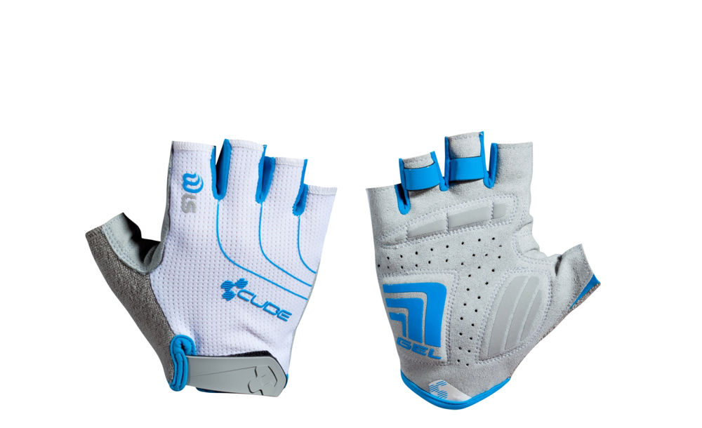 Picture of Rukavice Cube WLS NATURAL FIT LTD Short finger Wht/Blue 11918 L