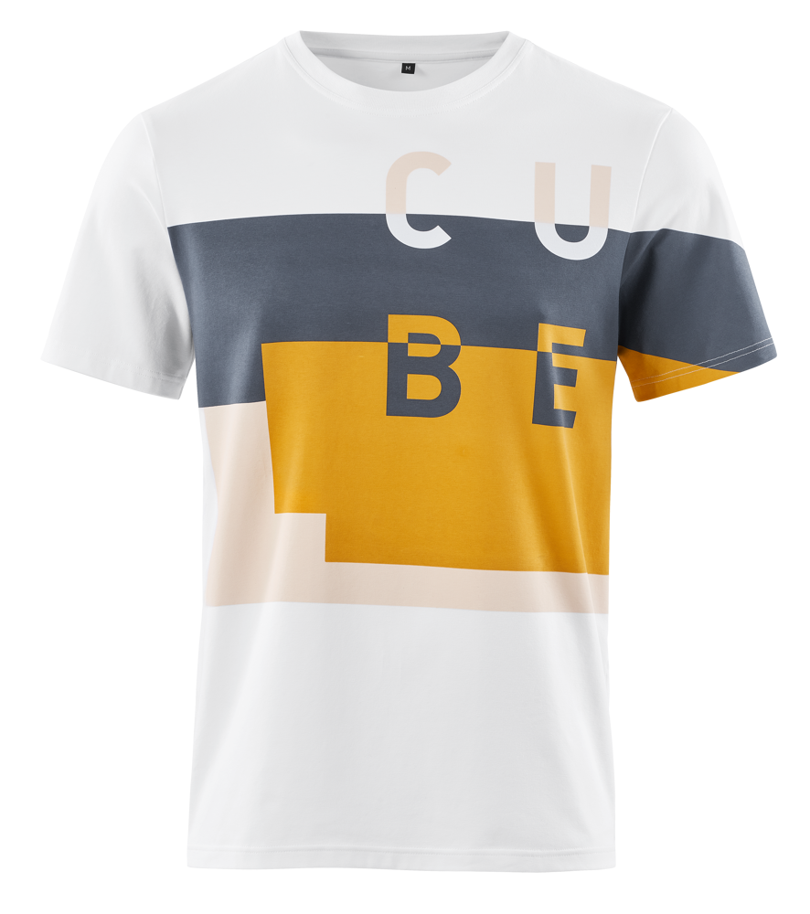 Picture of MAJICA CUBE T-SHIRT SERVICE COURSE WHITE'N'BLUE'N'YELLOW
