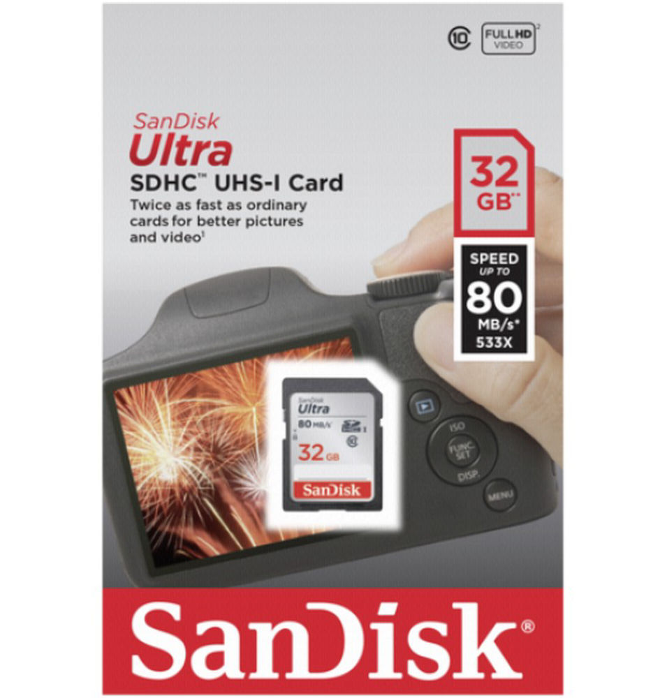 Picture of SanDisk Ultra SDXC 32GB 80MB/sec