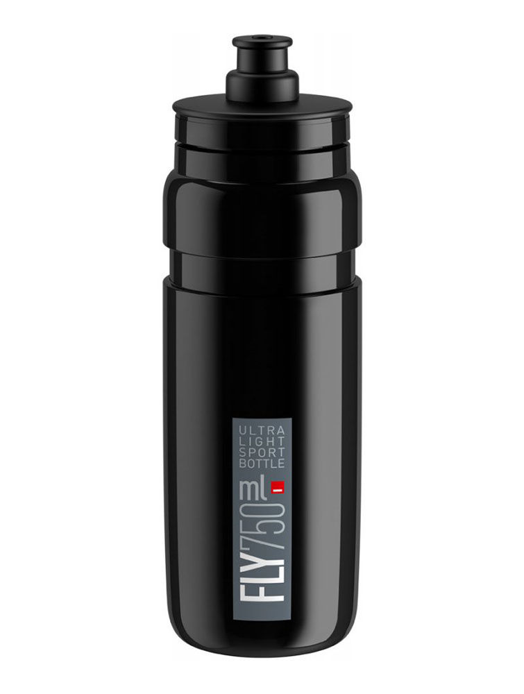 Picture of BIDON ELITE FLY BLACK 750ML GREY LOGO