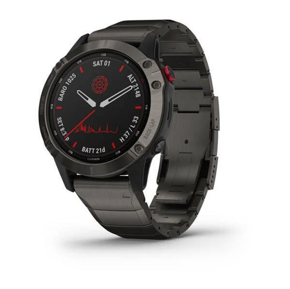 Picture of Garmin Fenix® 6 - Pro Solar Titanium Carbon Gray / Tit. Band