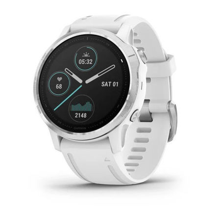 Picture of Garmin Fenix 6S Silver bijeli / bijeli remen