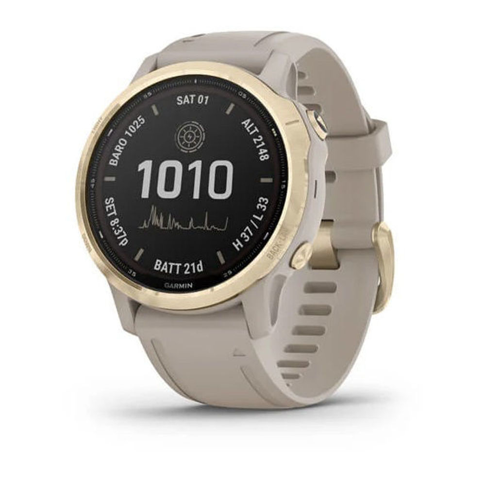 Picture of Garmin Fenix 6S PRO Solar Light Gold / light sand remen