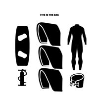 Picture of Prolimit Kitesurf Boardbag Golf Aero sa kotačićima 150x45cm