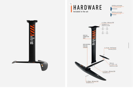 Picture of RRD UNIVERSAL FLYING FISH FOIL SET Y30 1050-1300cm2