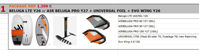 Picture of RRD Wing komplet Daska 90-100lit + Komplet Foil RRD Universal wing 1750cm2 Y30 2025  + RRD Evo Wing  Y26 4.5m2 V2