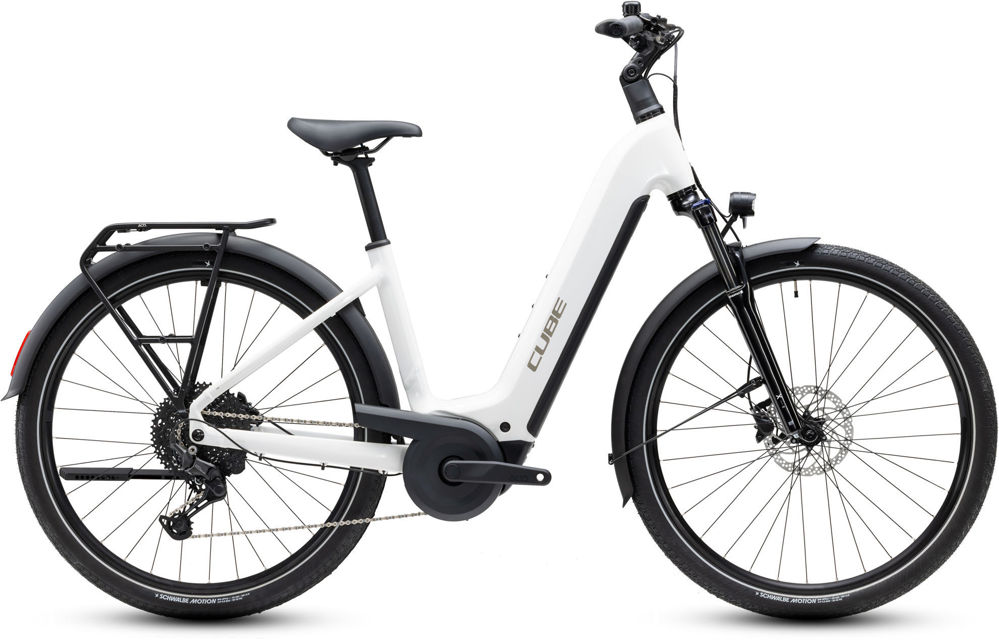 Picture of CUBE TOURING HYBRID ONE 600 METALLICWHITE´N´CHROME 2027 EASY ENTRY